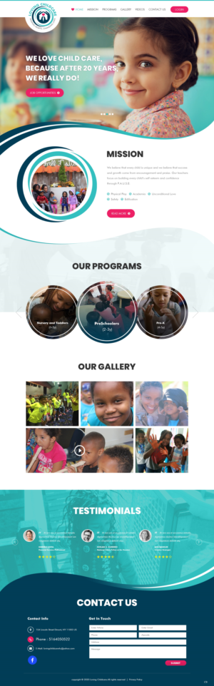 Web Design by pb for Loving Childcare | Design: #24748431