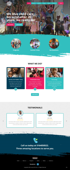 Diseño Web por pb para Loving Childcare | Diseño: #24748435