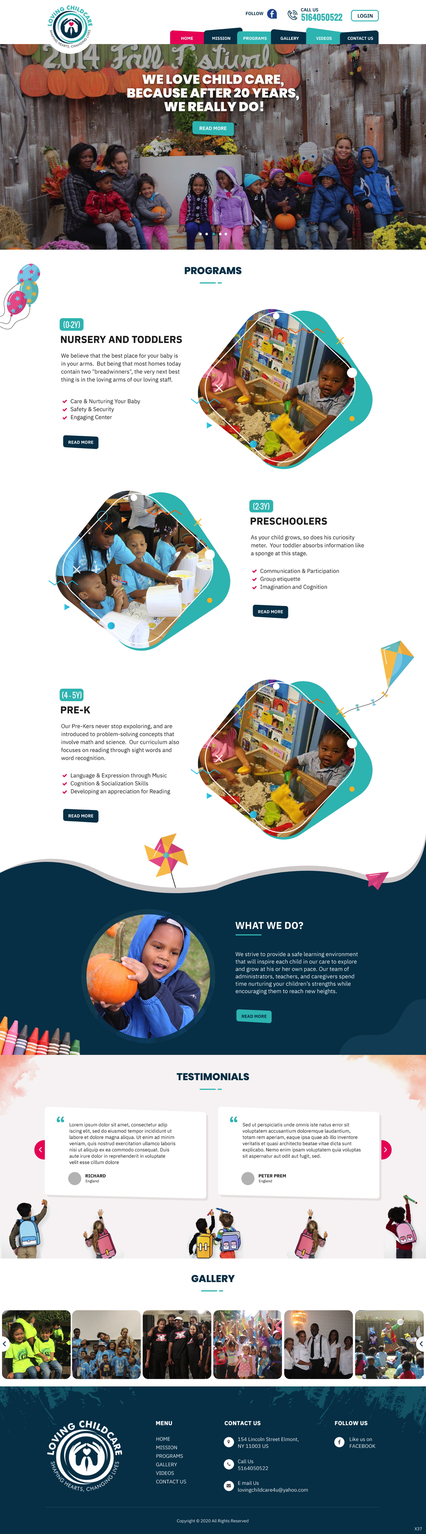 Web Design by pb for Loving Childcare | Design #24748442