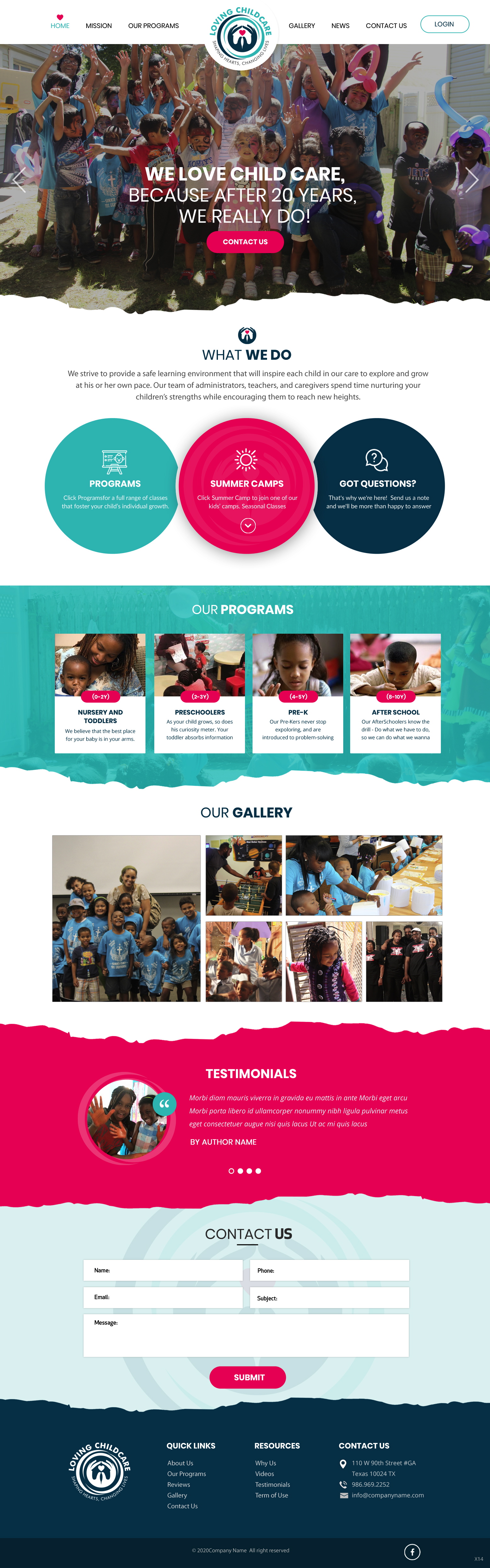 Web Design by pb for Loving Childcare | Design #24748444