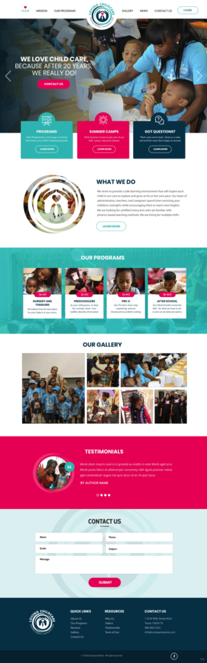 Diseño Web por pb para Loving Childcare | Diseño: #24748445