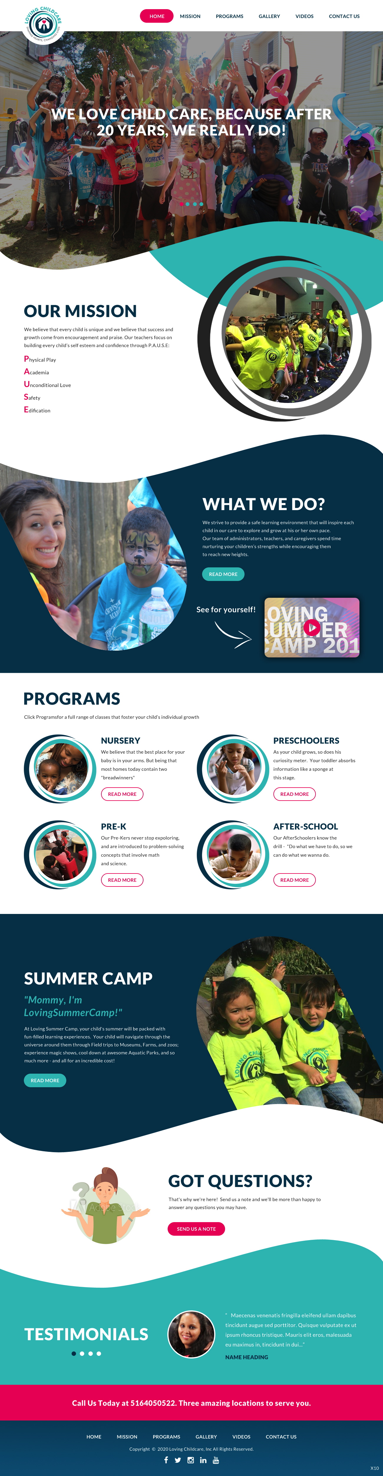 Web Design by pb for Loving Childcare | Design #24748446