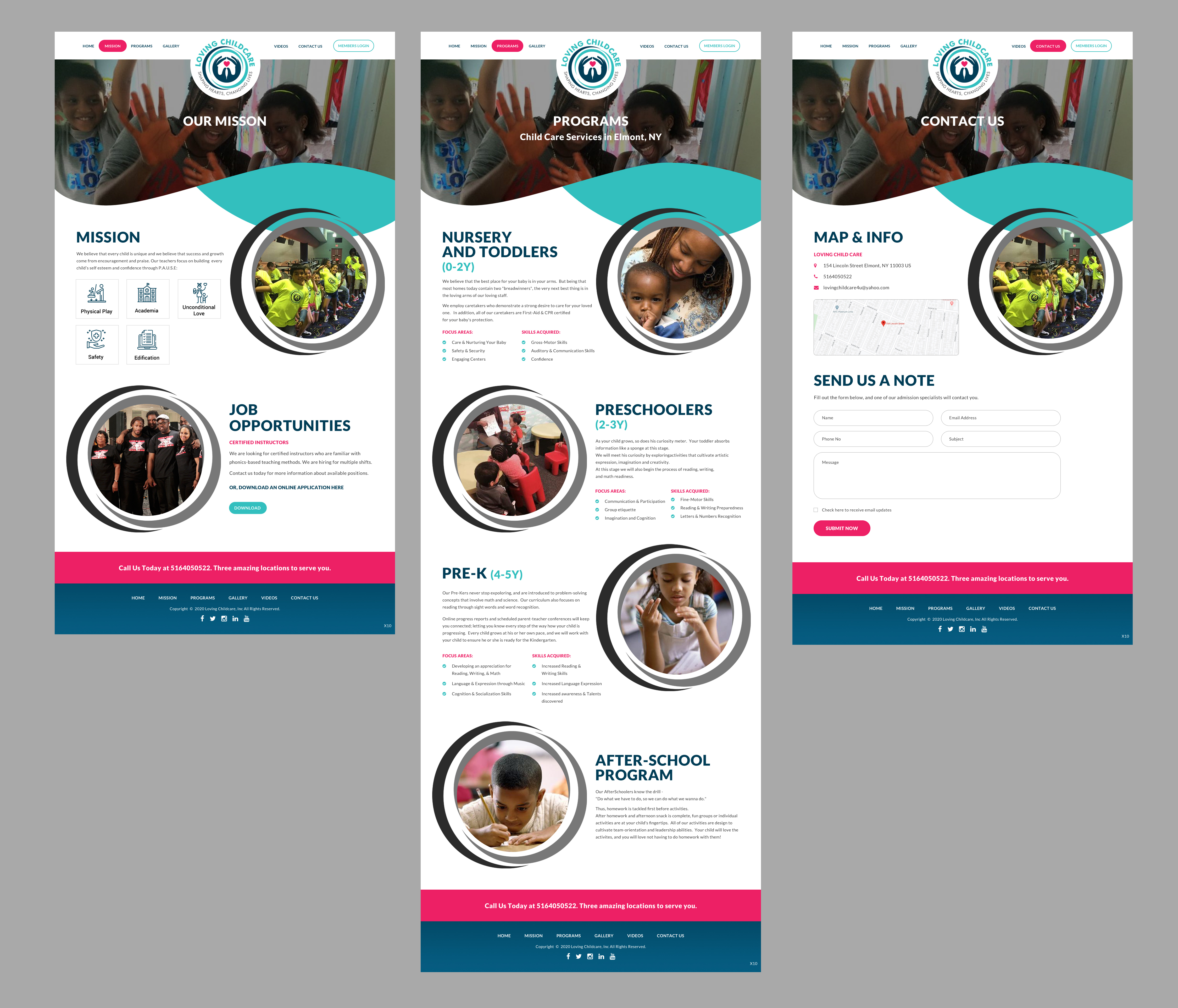 Web Design by pb for Loving Childcare | Design #24786249