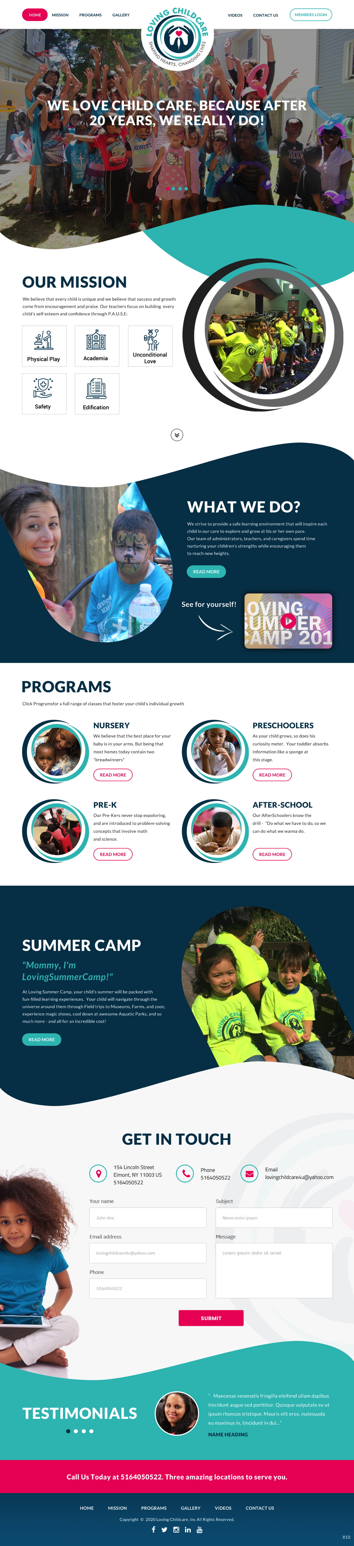 Web Design by pb for Loving Childcare | Design #24817513