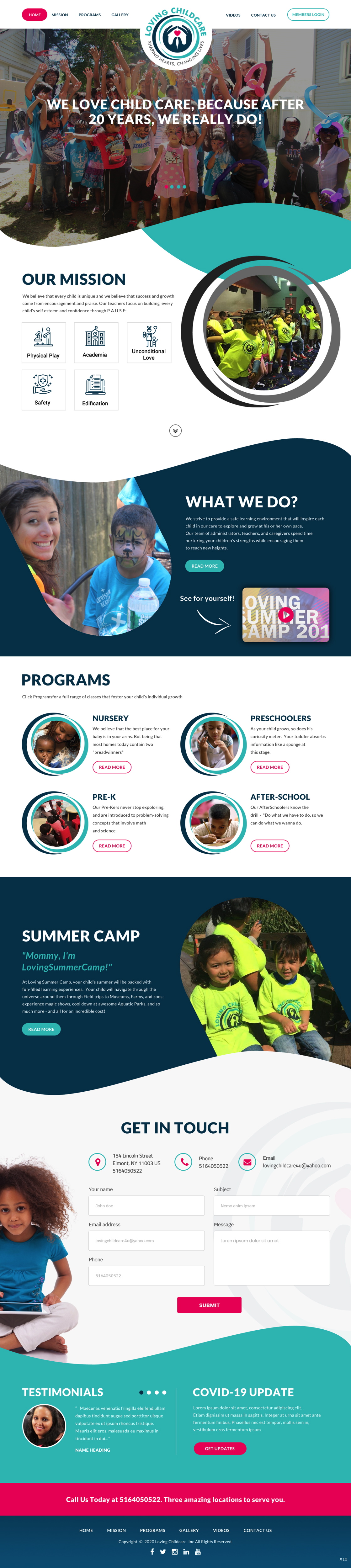 Web Design by pb for Loving Childcare | Design #24839726