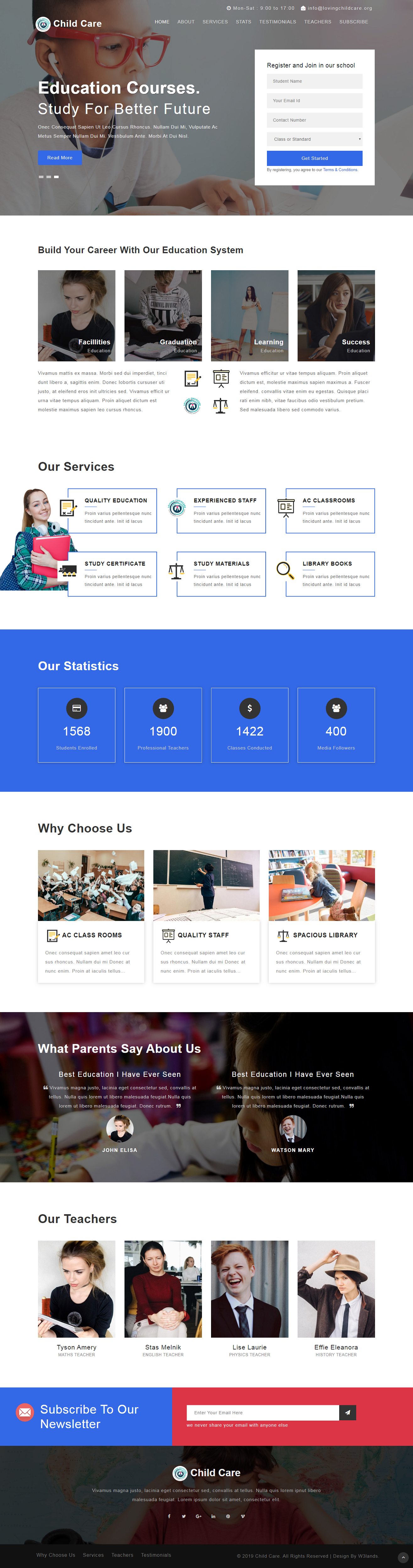 Web Design by Jibon Nahar for Loving Childcare | Design #24742883