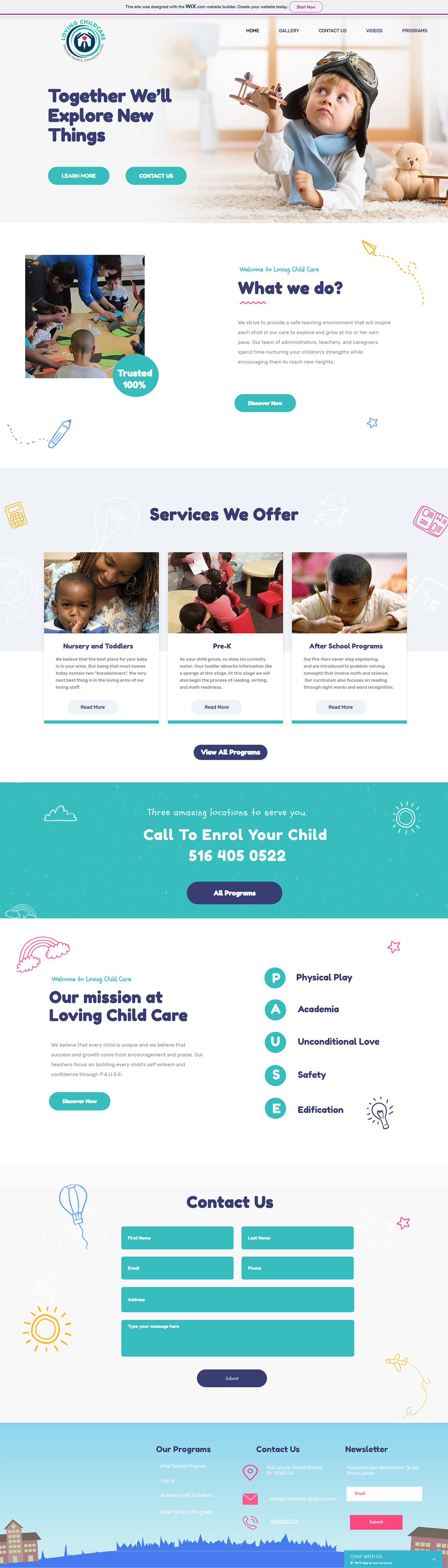 Web Design by Kristofer Campbell for Loving Childcare | Design #24783506