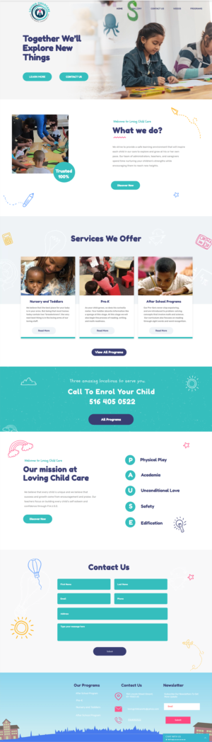 Web Design by Kristofer Campbell for Loving Childcare | Design: #24783568