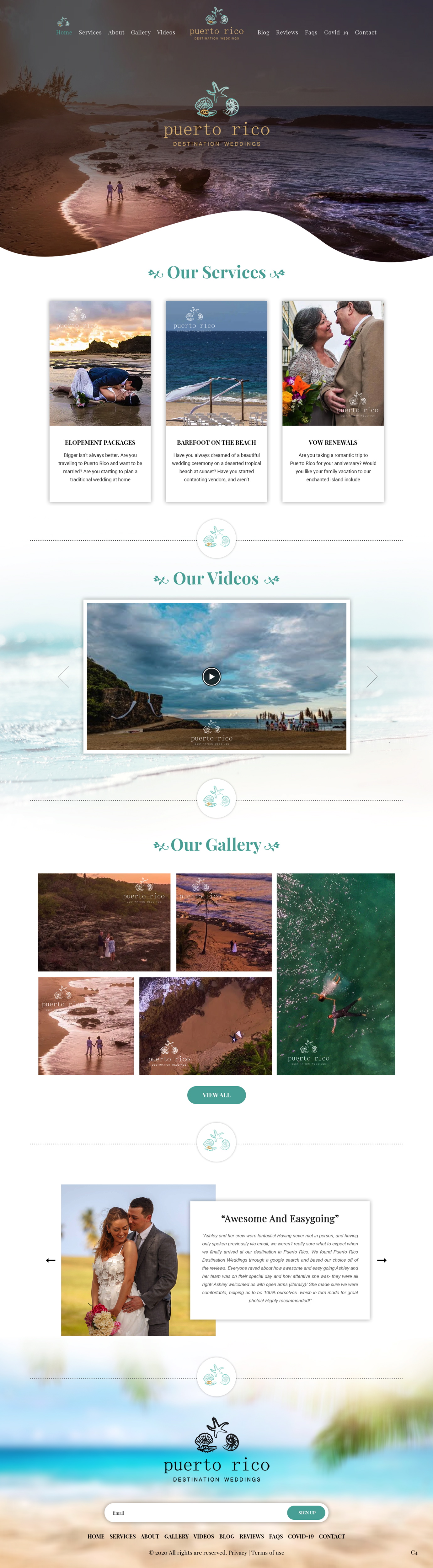 Web Design par pb pour Puerto Rico Destination Weddings | Design #24765864