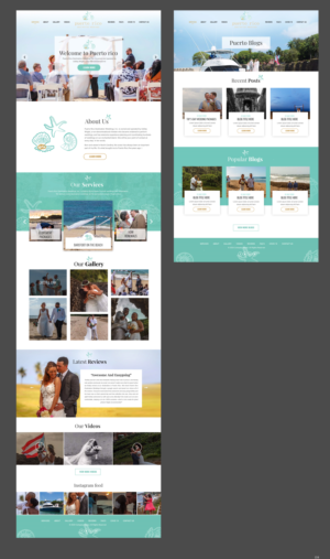 Web Design par pb pour Puerto Rico Destination Weddings | Design : #24875848