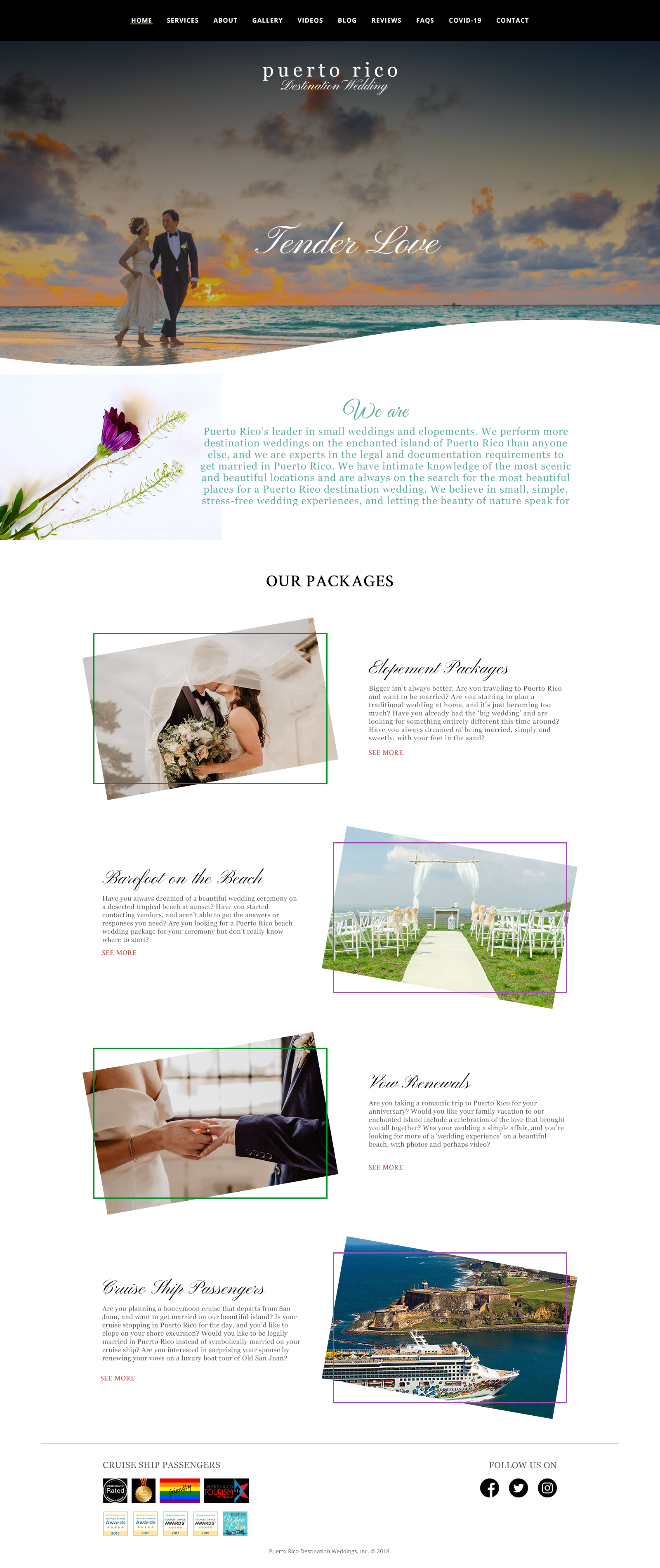 Web Design by Rahul Prabhu for Puerto Rico Destination Weddings | Design #24757940