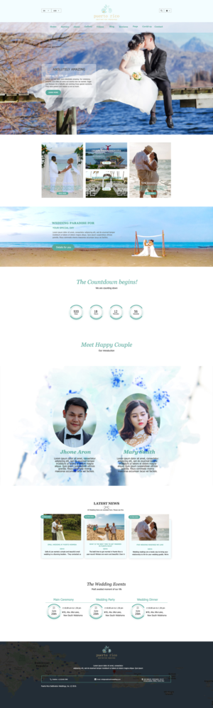 Web Design par AR IT FIRM pour Puerto Rico Destination Weddings | Design : #24786126