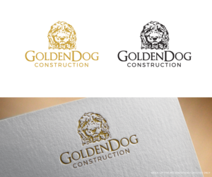 Golden Dog Construction and/or GDC | Logo Design by kimcam