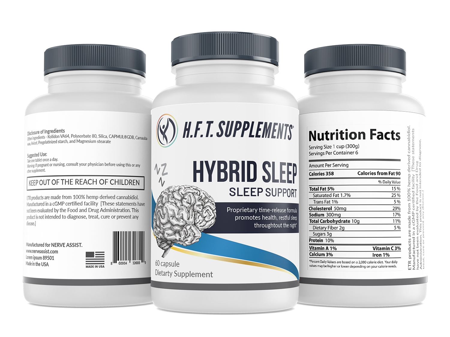 Label Design by Deziners Zone for HFT Supplements | Design #24745822