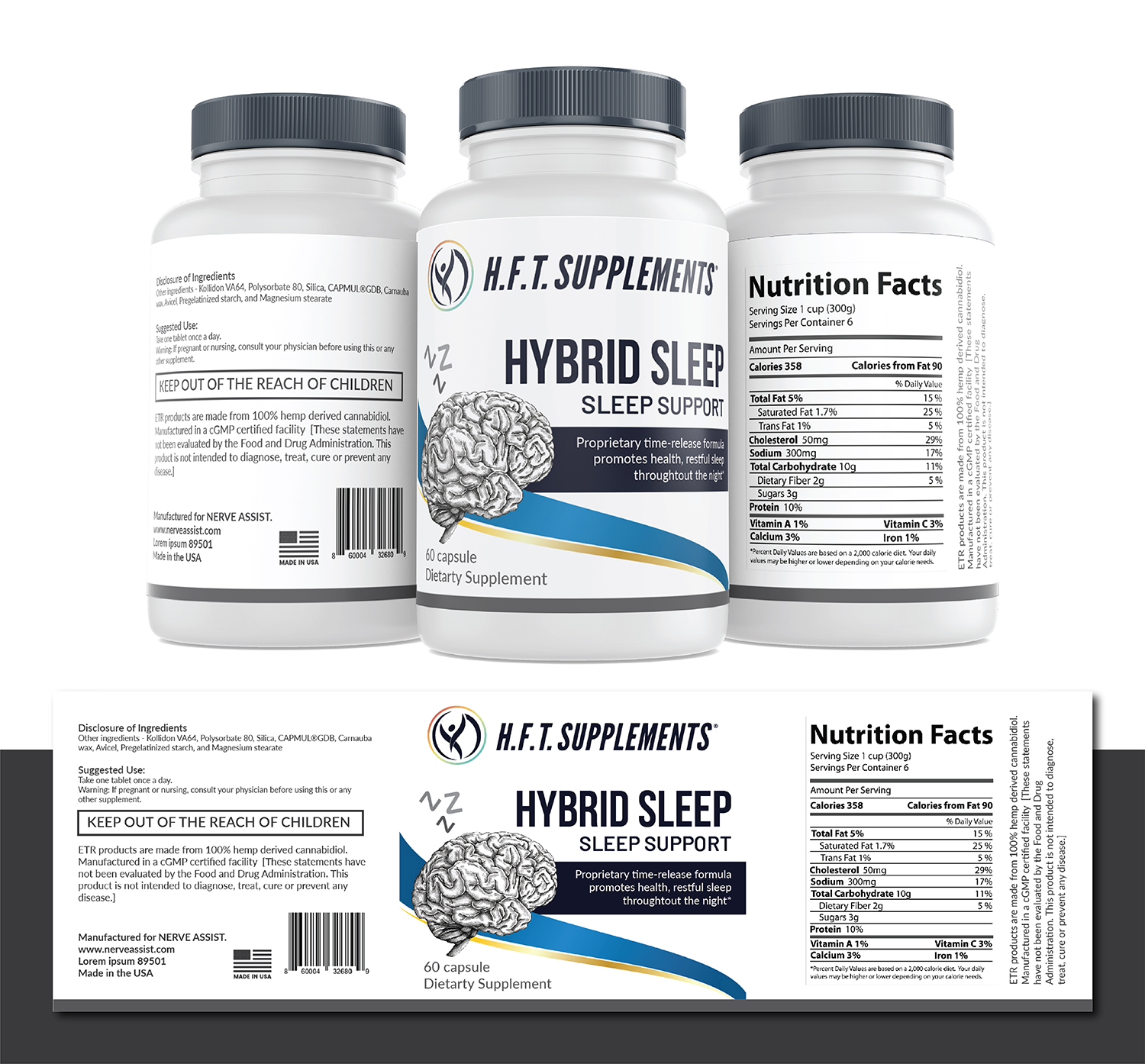 Label Design by Deziners Zone for HFT Supplements | Design #24745823
