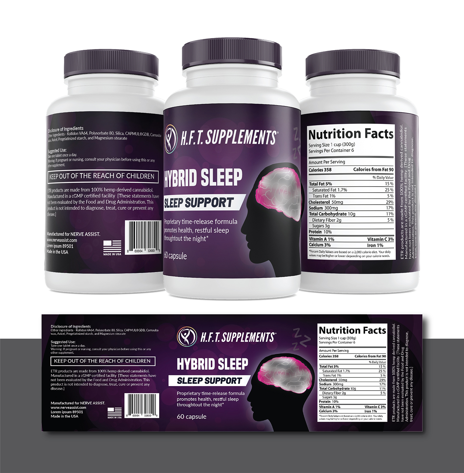 Label Design by Deziners Zone for HFT Supplements | Design #24762311