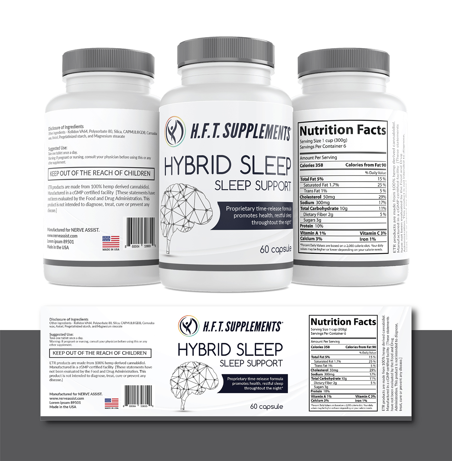 Label Design by Deziners Zone for HFT Supplements | Design #24762313