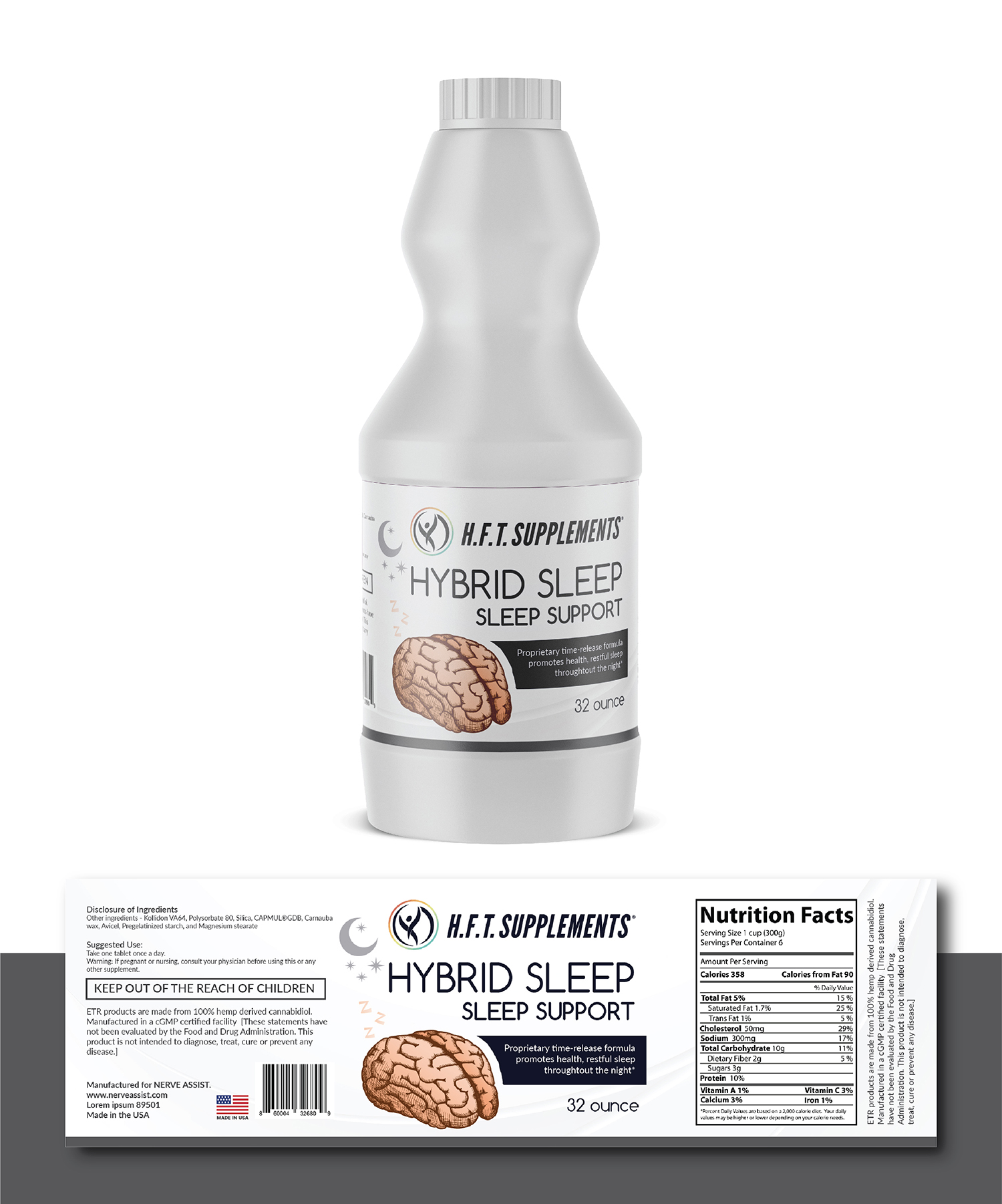 Label Design by Deziners Zone for HFT Supplements | Design #24778811