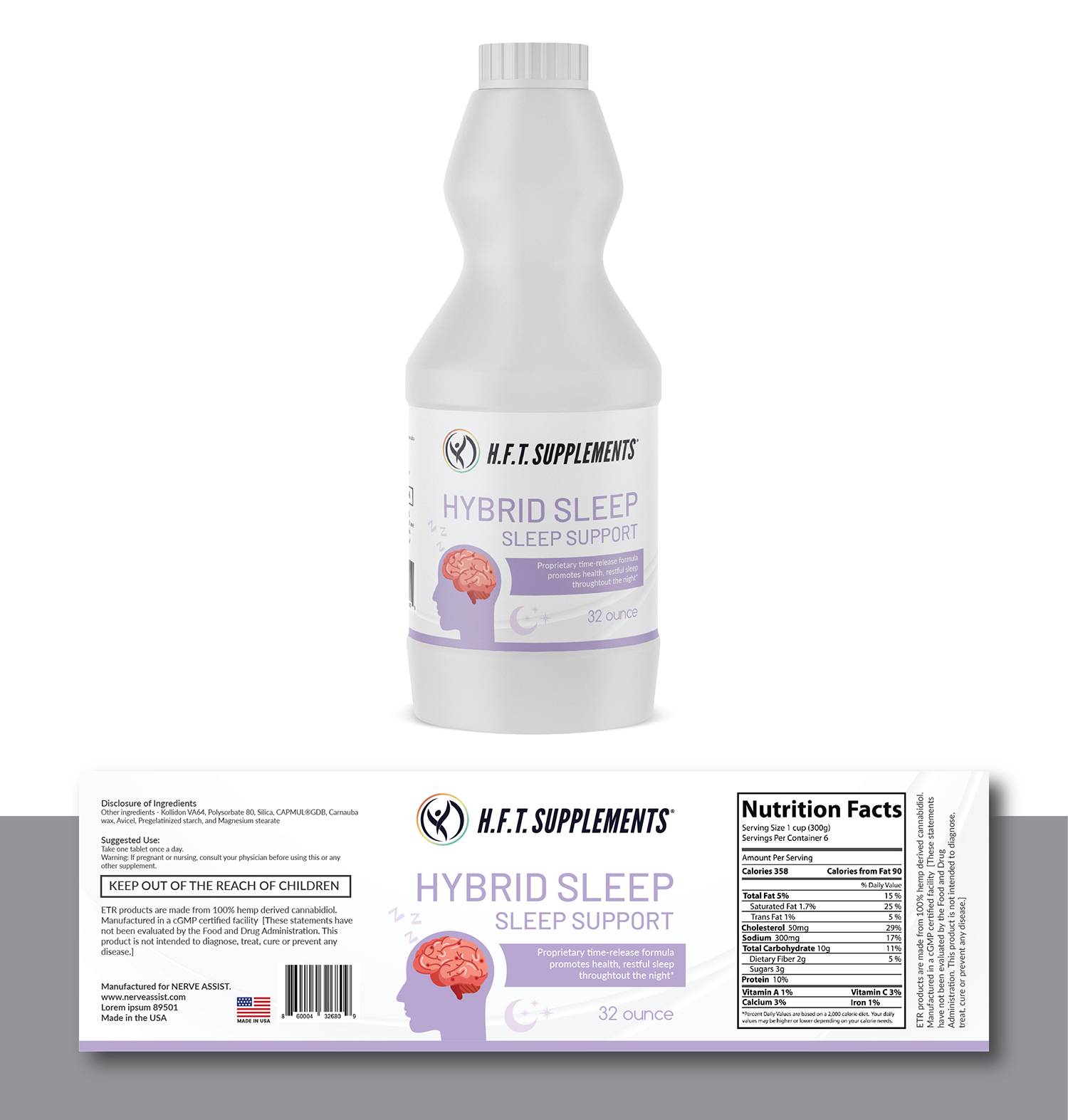 Label Design by Deziners Zone for HFT Supplements | Design #24796844