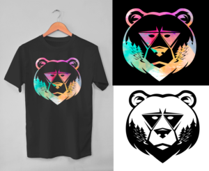 Woke teddy bear with third eye | T-Shirt-Design von Malik 11