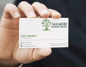 Diseño de Tarjeta de Presentación por Verified artistry (Design garden) para Salmeri & Associates | Diseño: #24752377