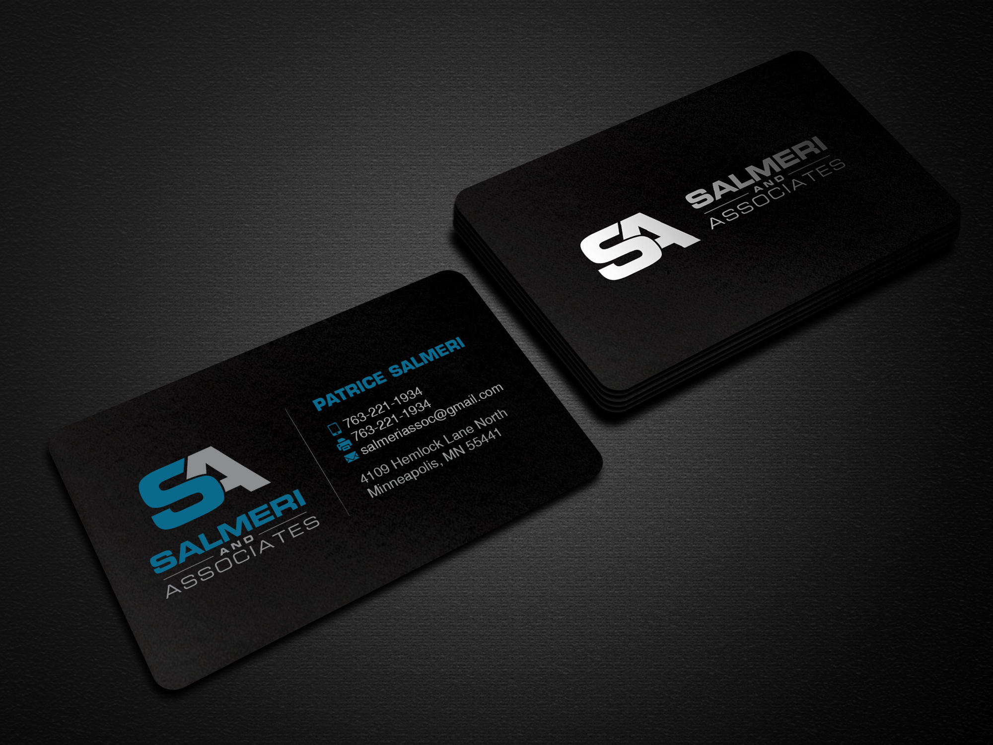 Diseño de Tarjeta de Presentación por Creations Box 2015 para Salmeri & Associates | Diseño #24801447