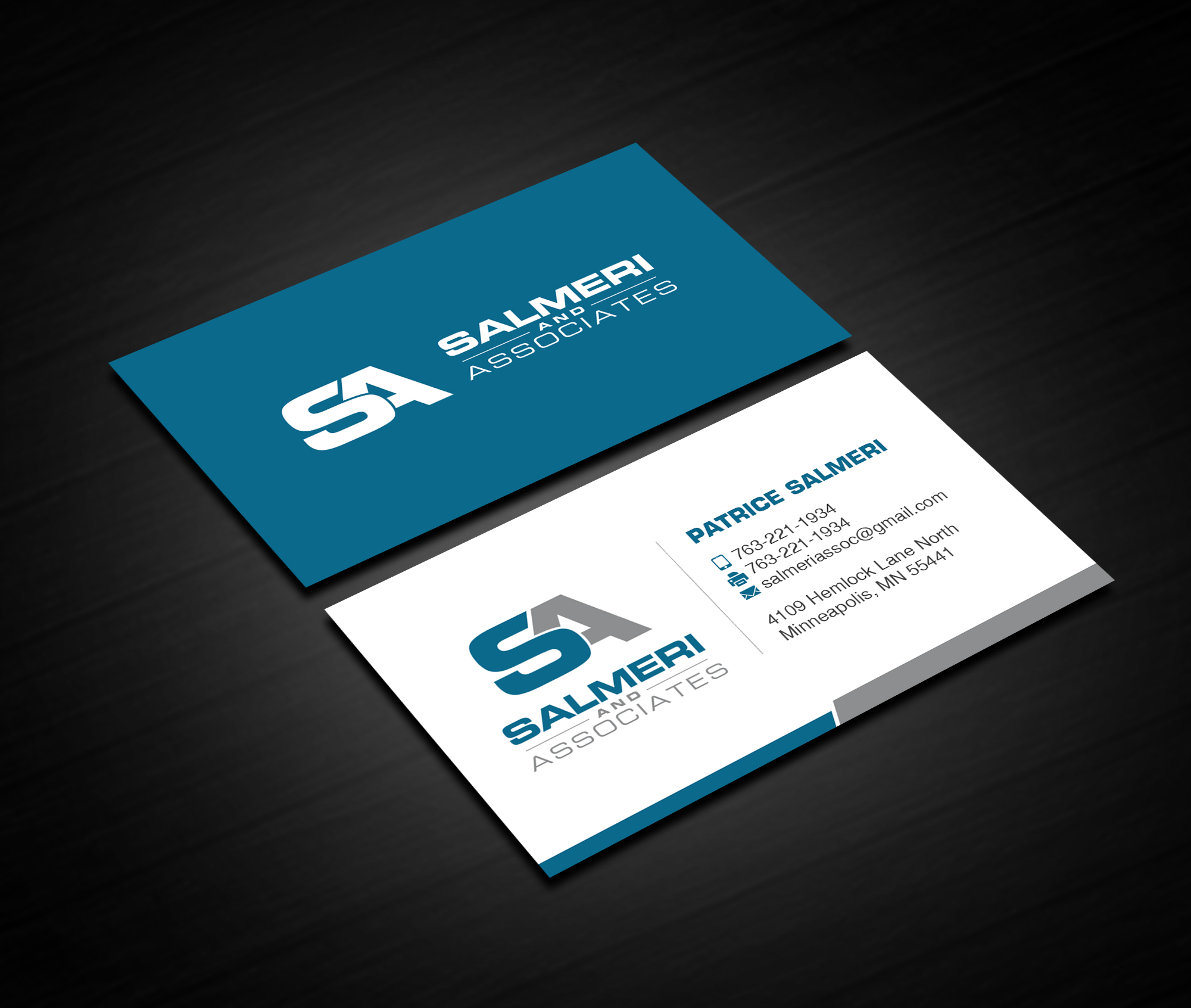 Business Card Design by Creations Box 2015 for Salmeri & Associates | Design #24801468