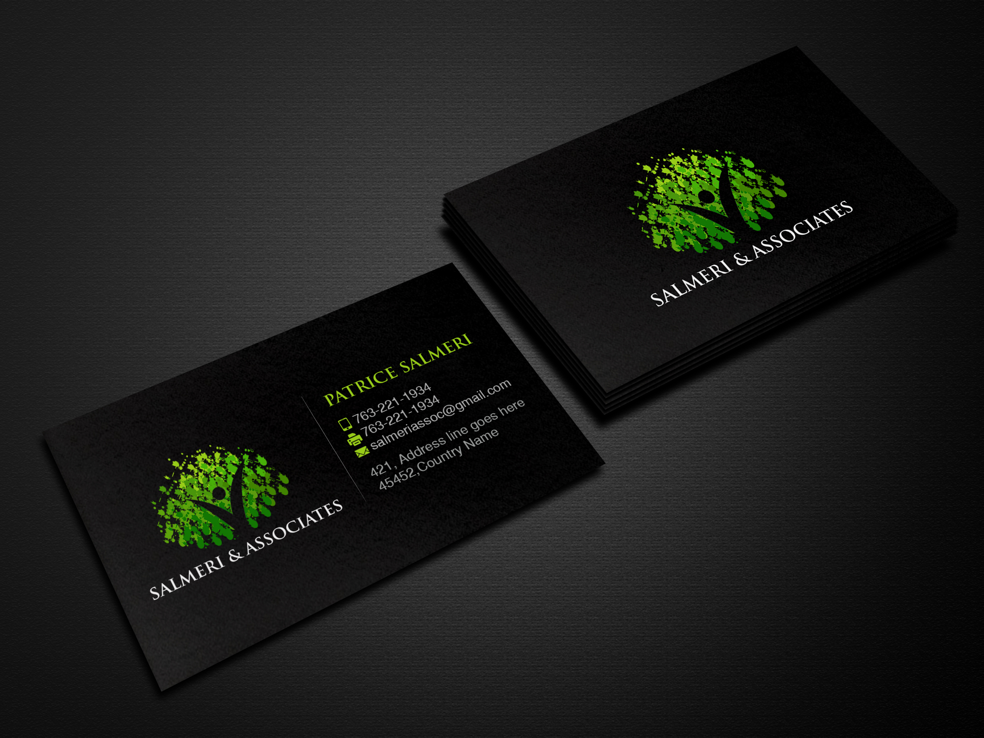 Business Card Design by Creations Box 2015 for Salmeri & Associates | Design #24801477