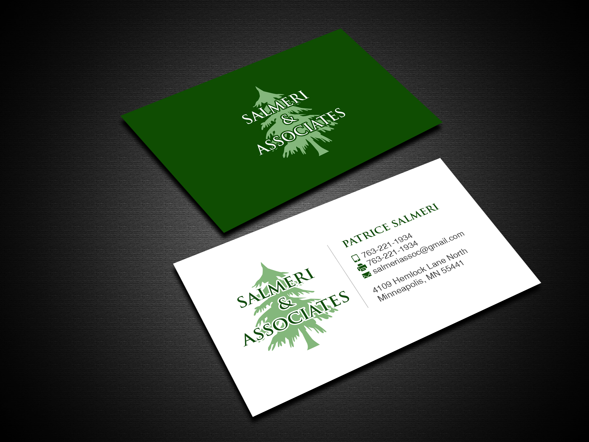 Diseño de Tarjeta de Presentación por Creations Box 2015 para Salmeri & Associates | Diseño #24801508
