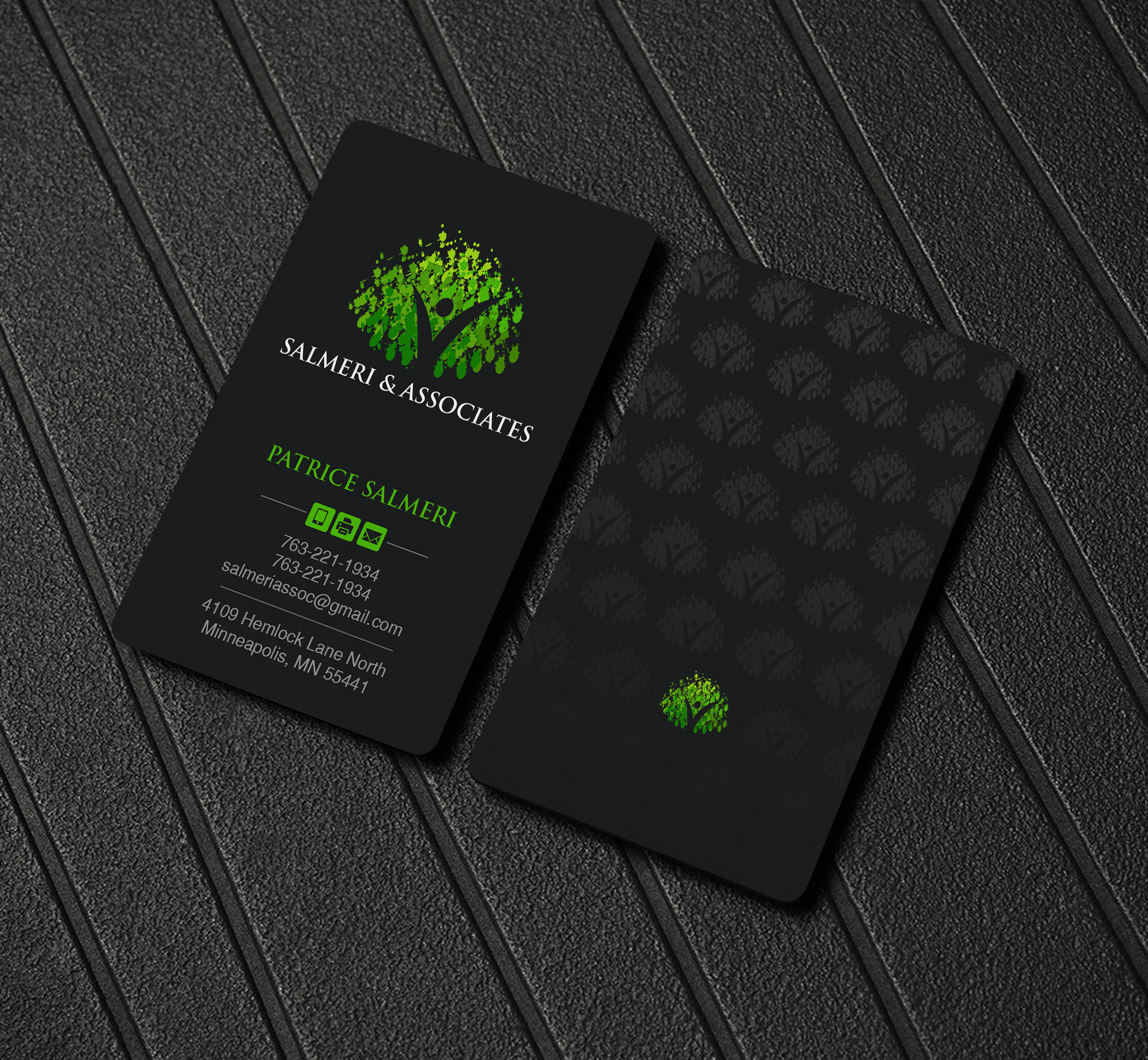 Diseño de Tarjeta de Presentación por Creations Box 2015 para Salmeri & Associates | Diseño #24801509