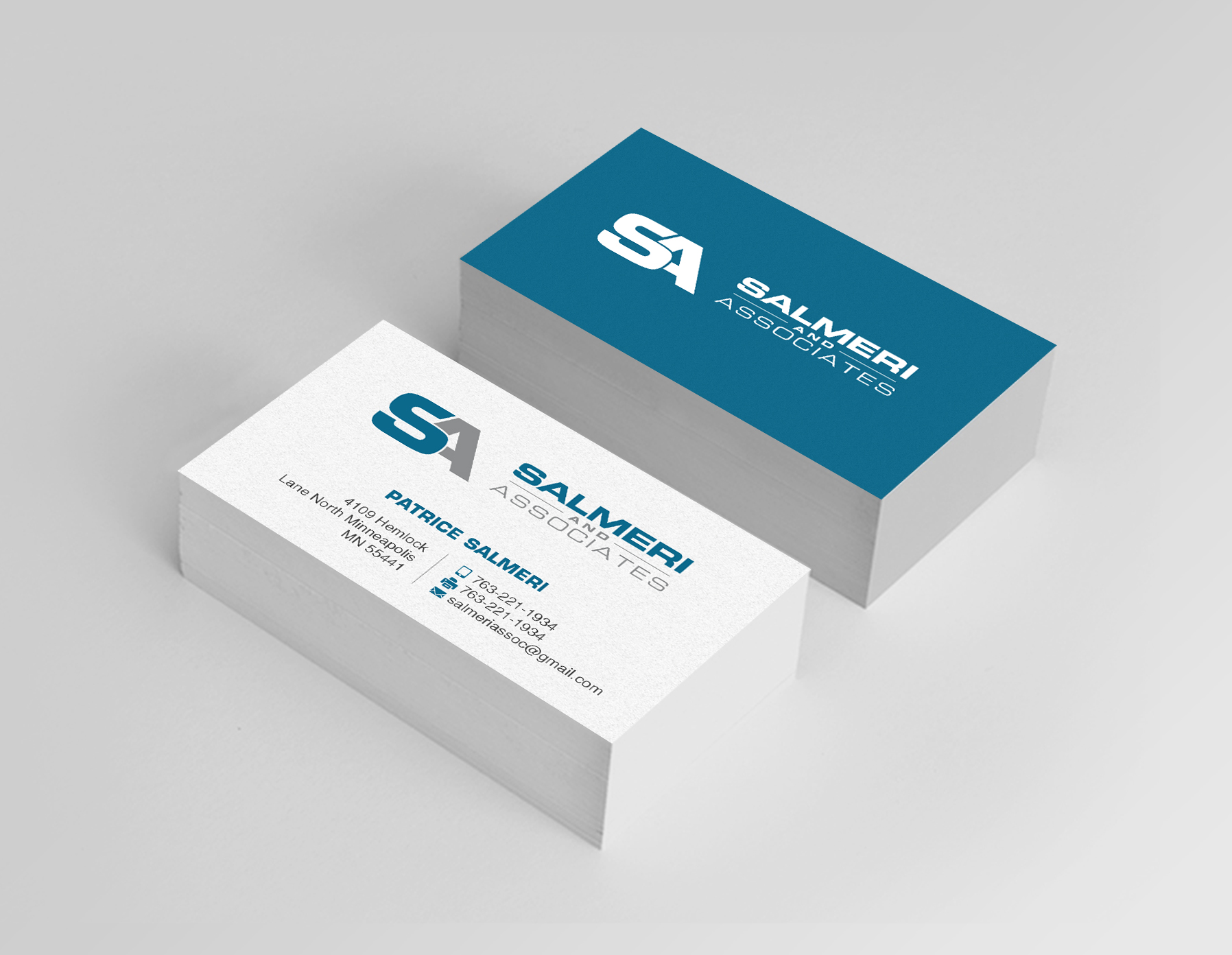 Diseño de Tarjeta de Presentación por Creations Box 2015 para Salmeri & Associates | Diseño #24801516