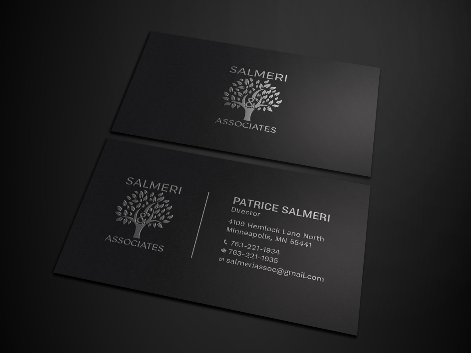 Diseño de Tarjeta de Presentación por Tripti Ranjan Gain para Salmeri & Associates | Diseño #24785184