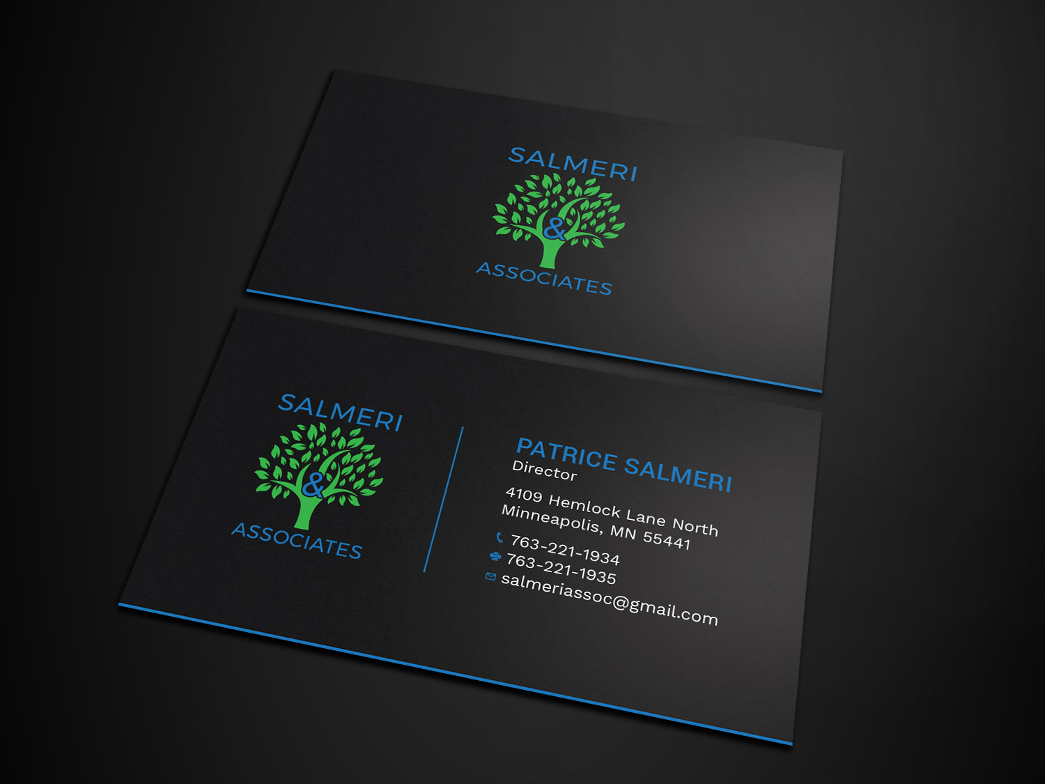 Diseño de Tarjeta de Presentación por Tripti Ranjan Gain para Salmeri & Associates | Diseño #24785185