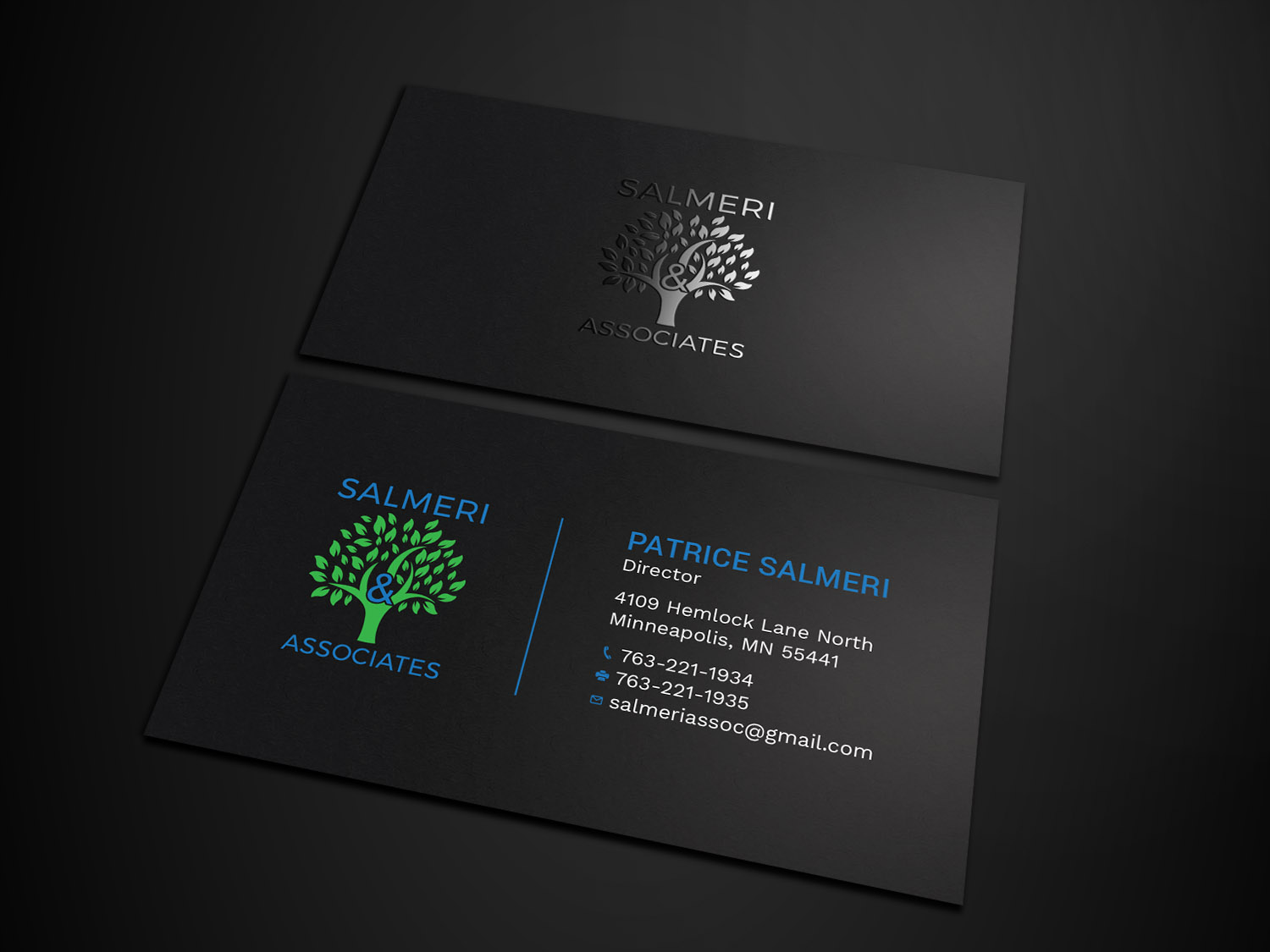Diseño de Tarjeta de Presentación por Tripti Ranjan Gain para Salmeri & Associates | Diseño #24785187