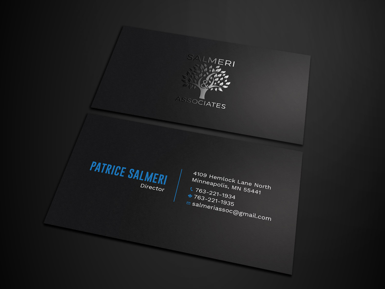 Diseño de Tarjeta de Presentación por Tripti Ranjan Gain para Salmeri & Associates | Diseño #24785193