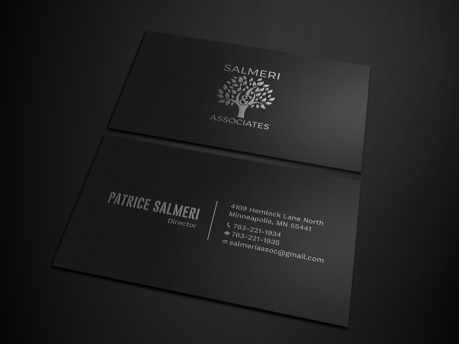 Diseño de Tarjeta de Presentación por Tripti Ranjan Gain para Salmeri & Associates | Diseño #24785194