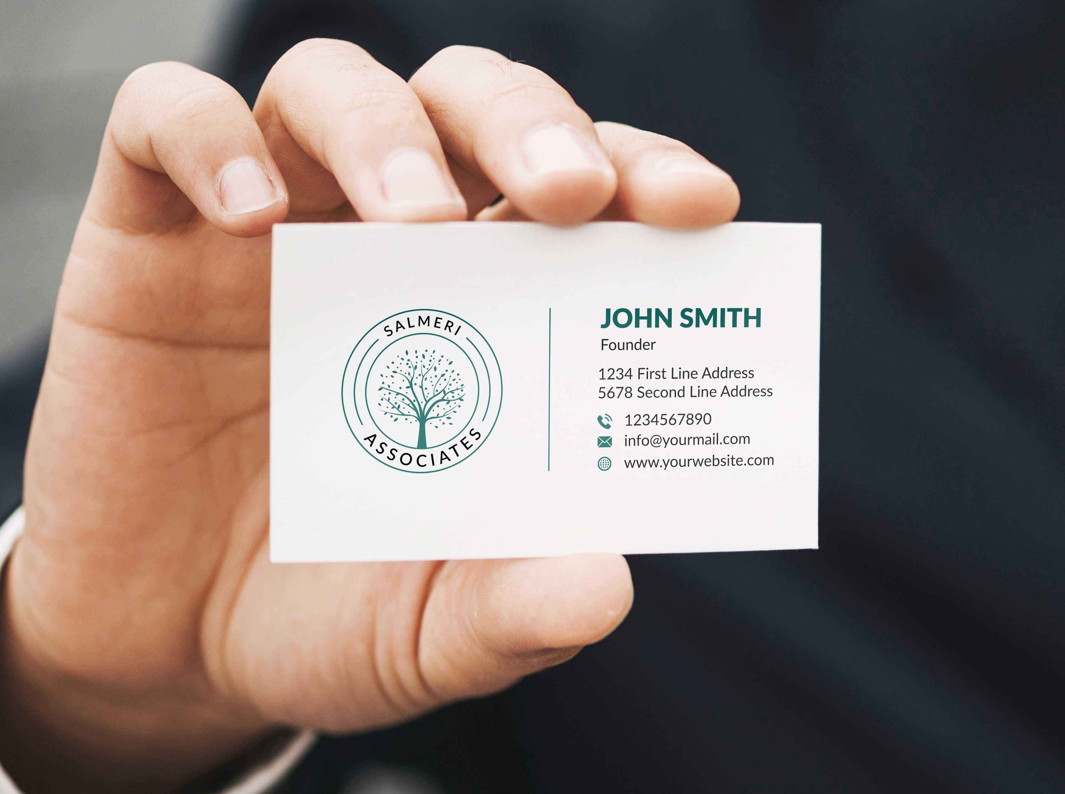 Design de Carte de Visite par Musa. A pour Salmeri & Associates | Design #24745104