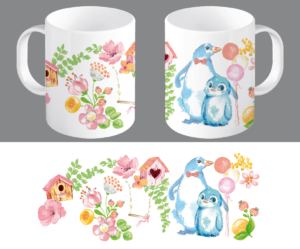Cartoon painting design for Mug   | Diseño Con Ilustración por Whitebread