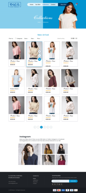 New shirt company looking for a fun and edgy online retail website design | Diseño Web por Shijo John