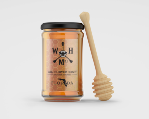 Wildflower Honey -- 100% Pure & Unfiltered -- Florida | Logo Design by ClearDesign