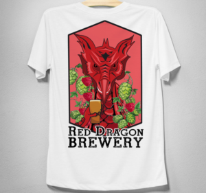 Red Dragon Brewery - Bright Dragon Design | Diseño de Camiseta por creative gravity