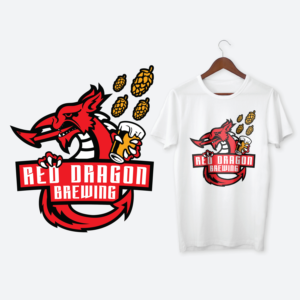 T-shirt Design by RAXOdAxe for Red Dragon Brewery, LLC | Design #24757355