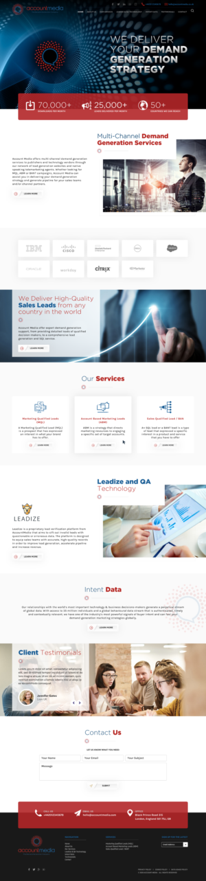 Account Media - B2B Demand Generation Website Project | Web Design par -Marc-