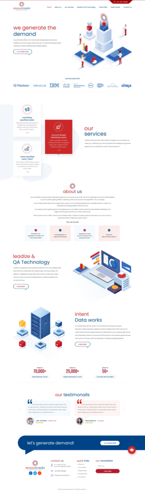 Account Media - B2B Demand Generation Website Project | Web Design by Reimagine