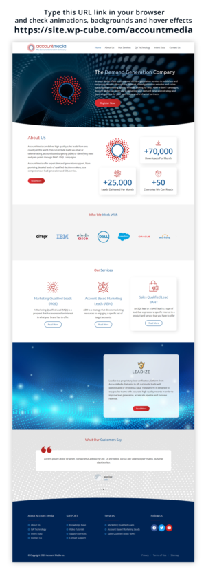 Account Media - B2B Demand Generation Website Project | Web Design by WP Cube