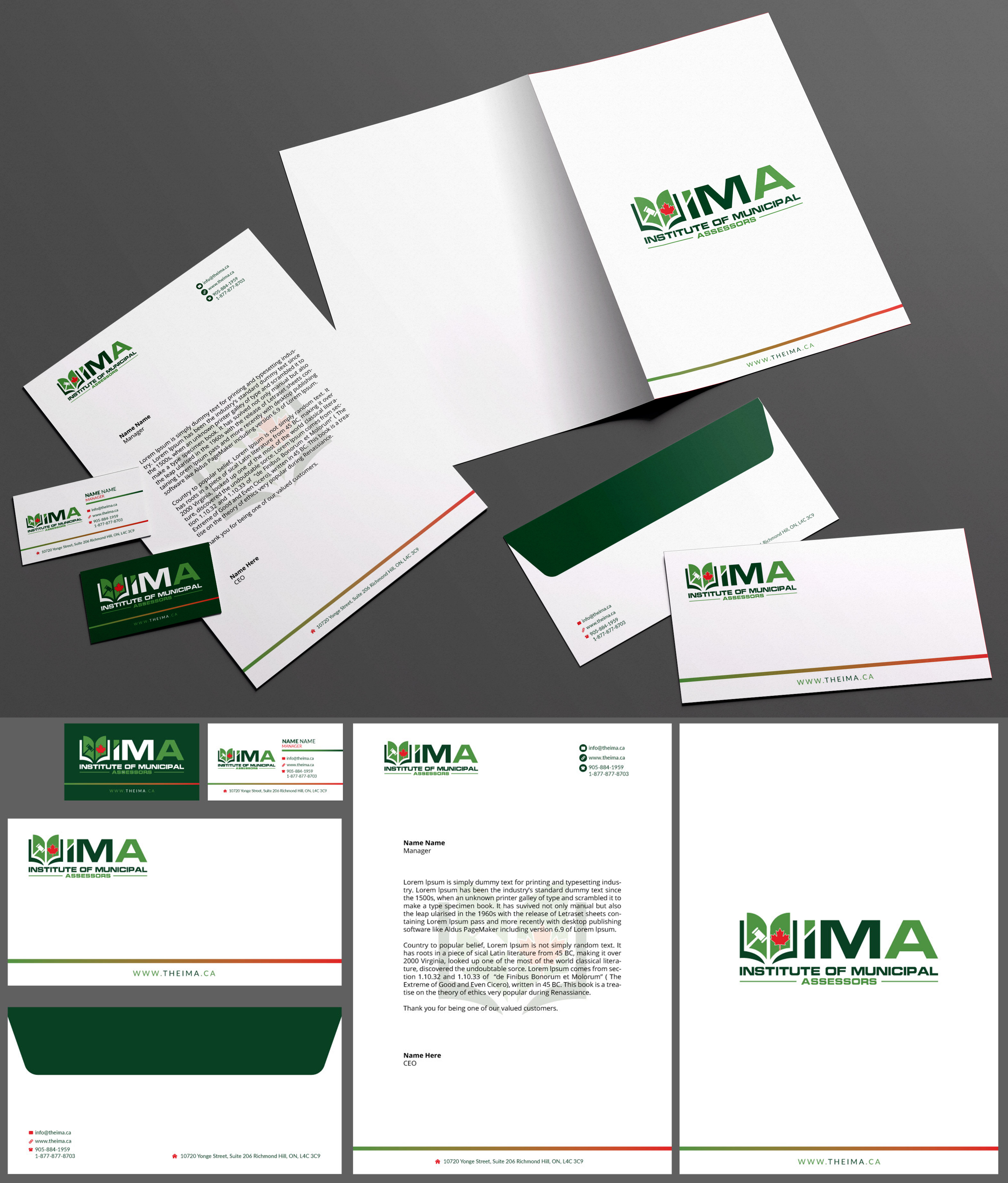 Stationery Design by Impressive Solutions for The Institute of Municipal Assessors | Design #24753365