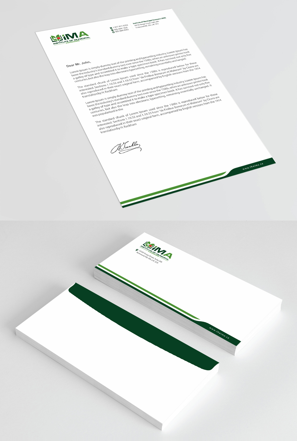 Stationery Design by Infinitive Technology for The Institute of Municipal Assessors | Design #24756738
