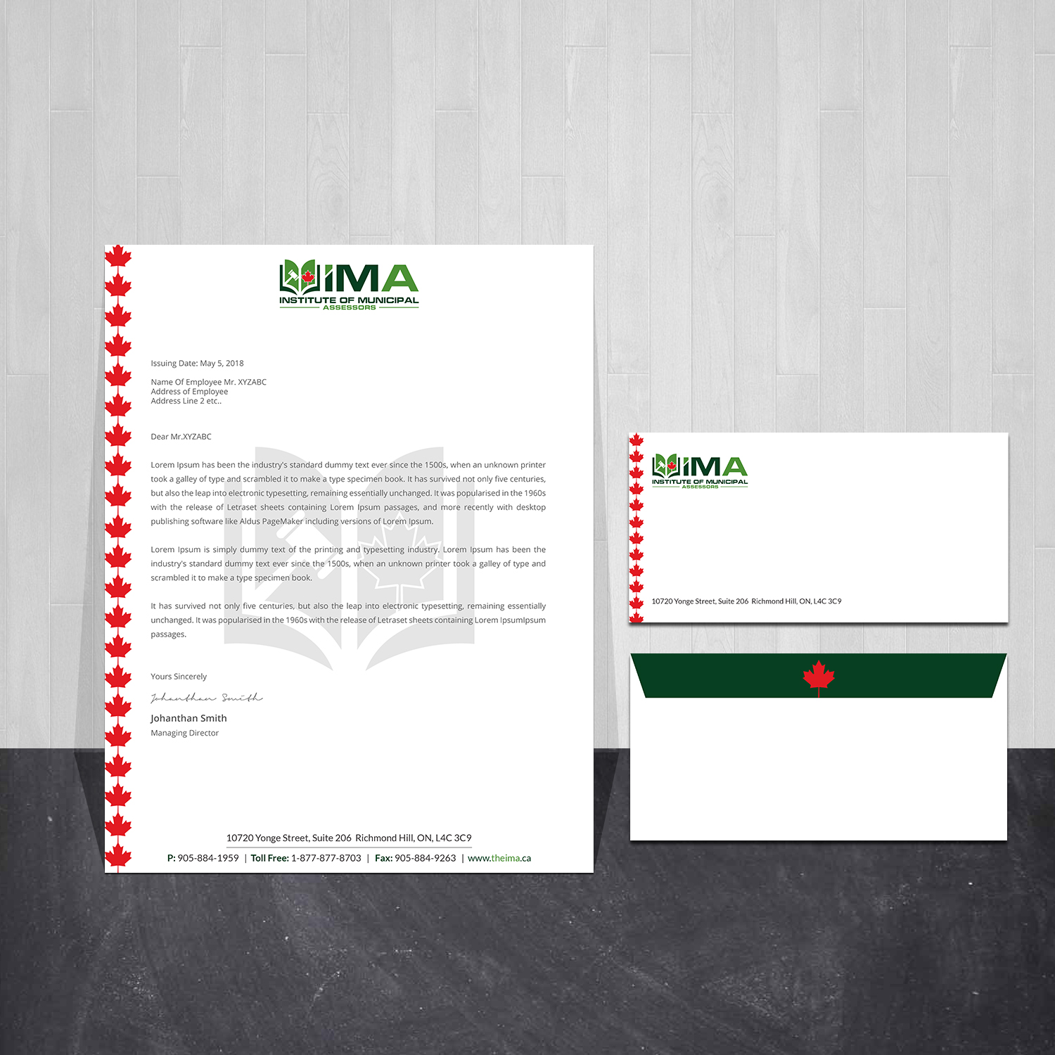 Design de Papeterie par Creations Box 2015 pour The Institute of Municipal Assessors | Design #24757325