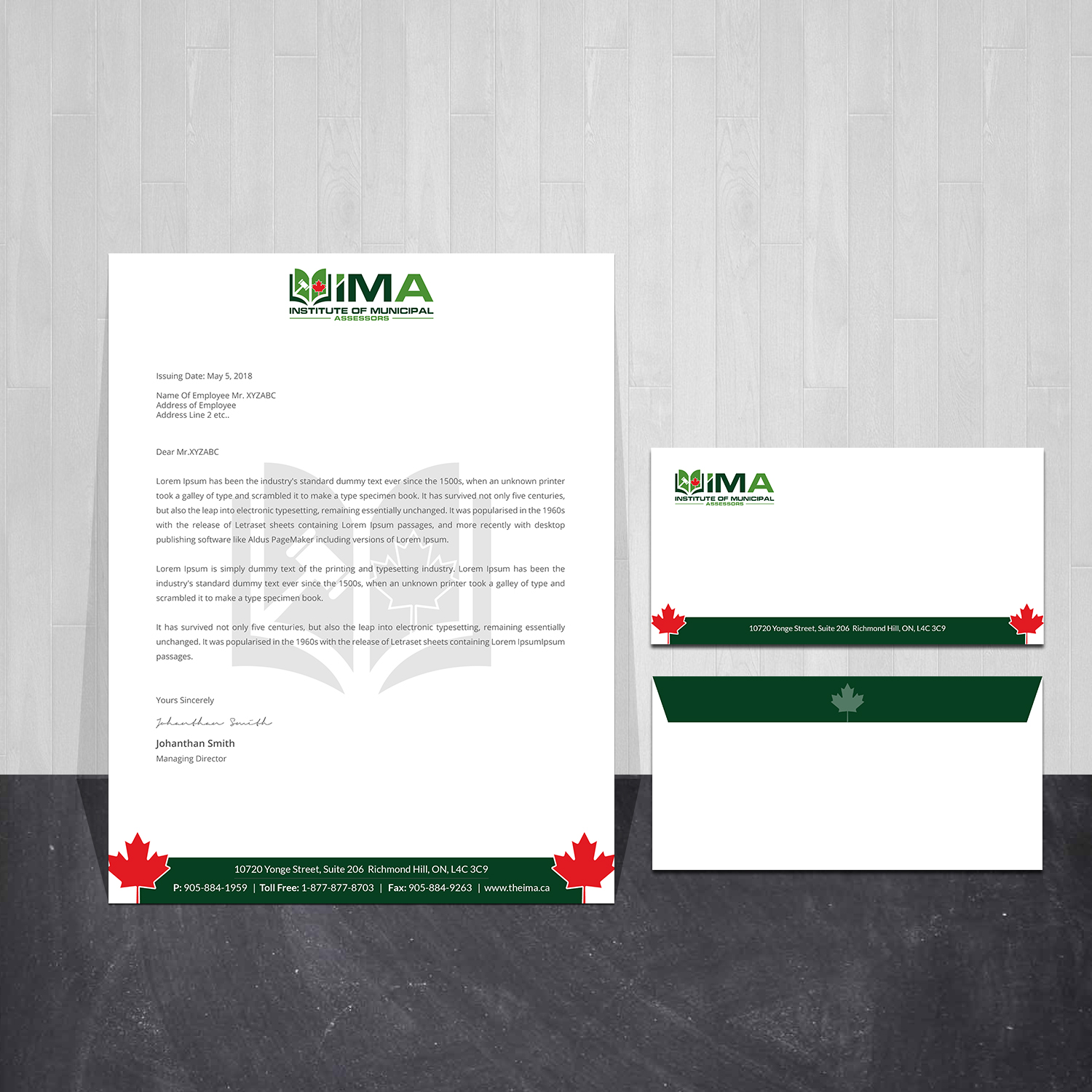 Design de Papeterie par Creations Box 2015 pour The Institute of Municipal Assessors | Design #24757326