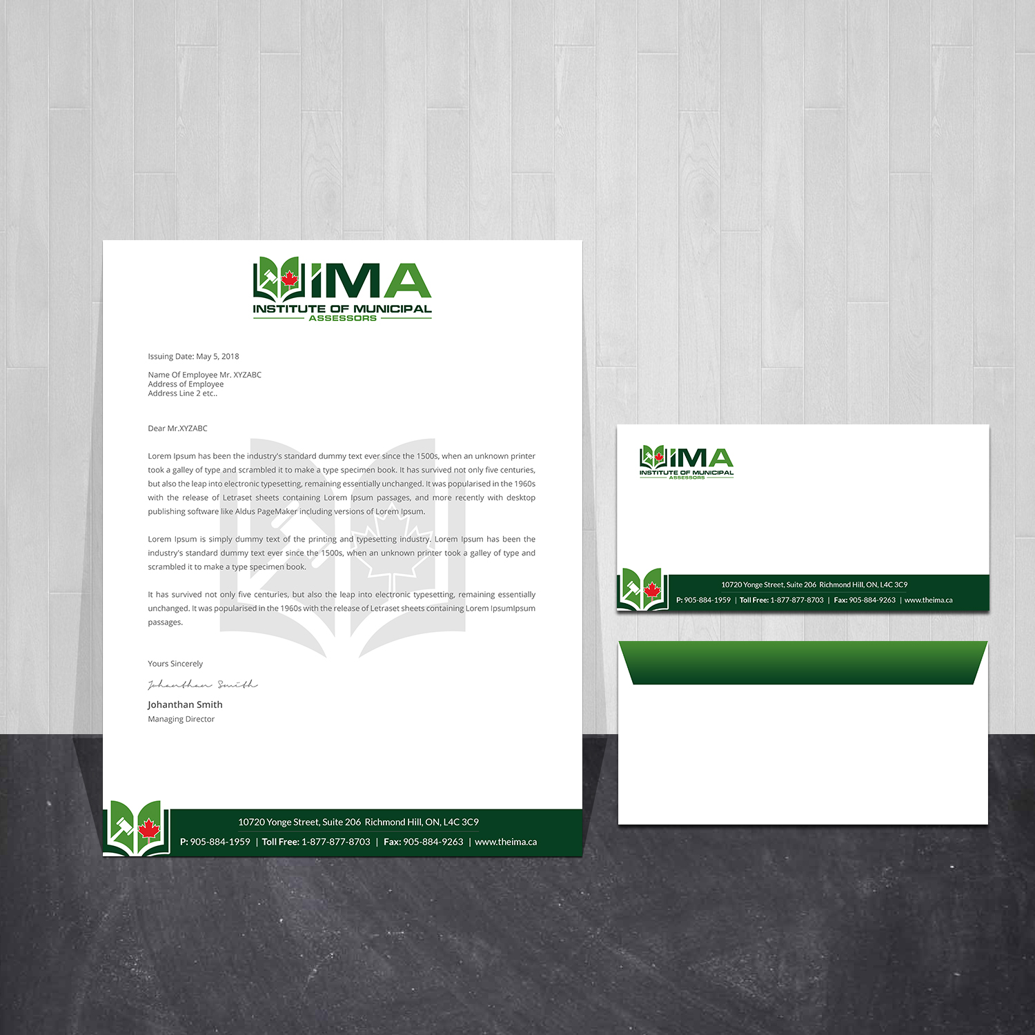 Design de Papeterie par Creations Box 2015 pour The Institute of Municipal Assessors | Design #24757327